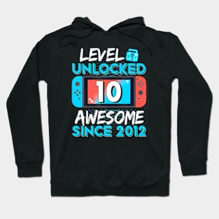 10th Birthday Boy Level 10 Unlocked 2012 Video Hoodie